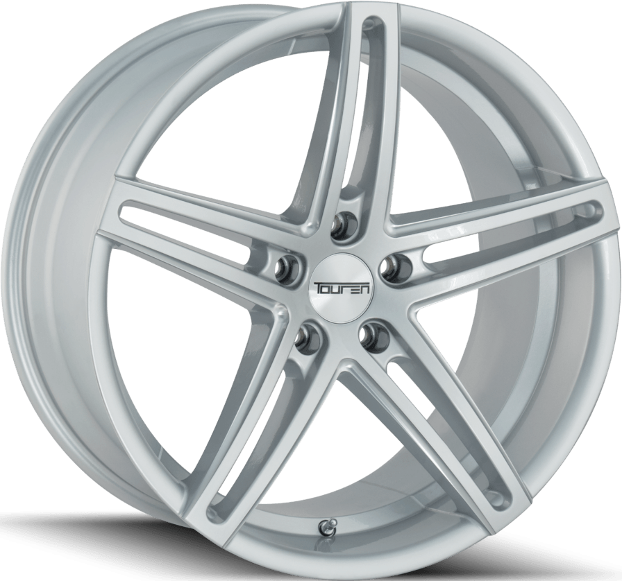 Touren TR73 Gloss Silver/milled Spokes 18x8 +35 5x112mm 66.6mm - Wheel Haven