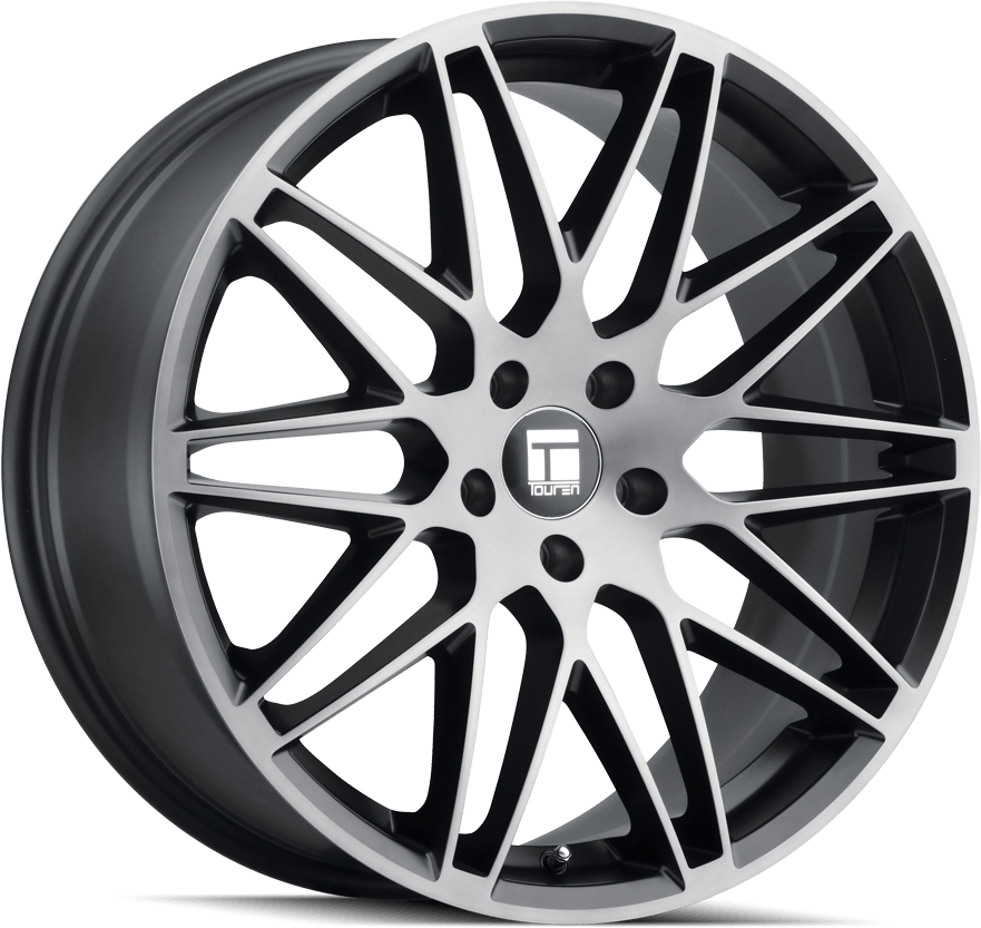 Touren TR75 Brushed Matte Black W/ Dark Tint 19x9.5 +40 5x120mm 72.6mm - Wheel Haven