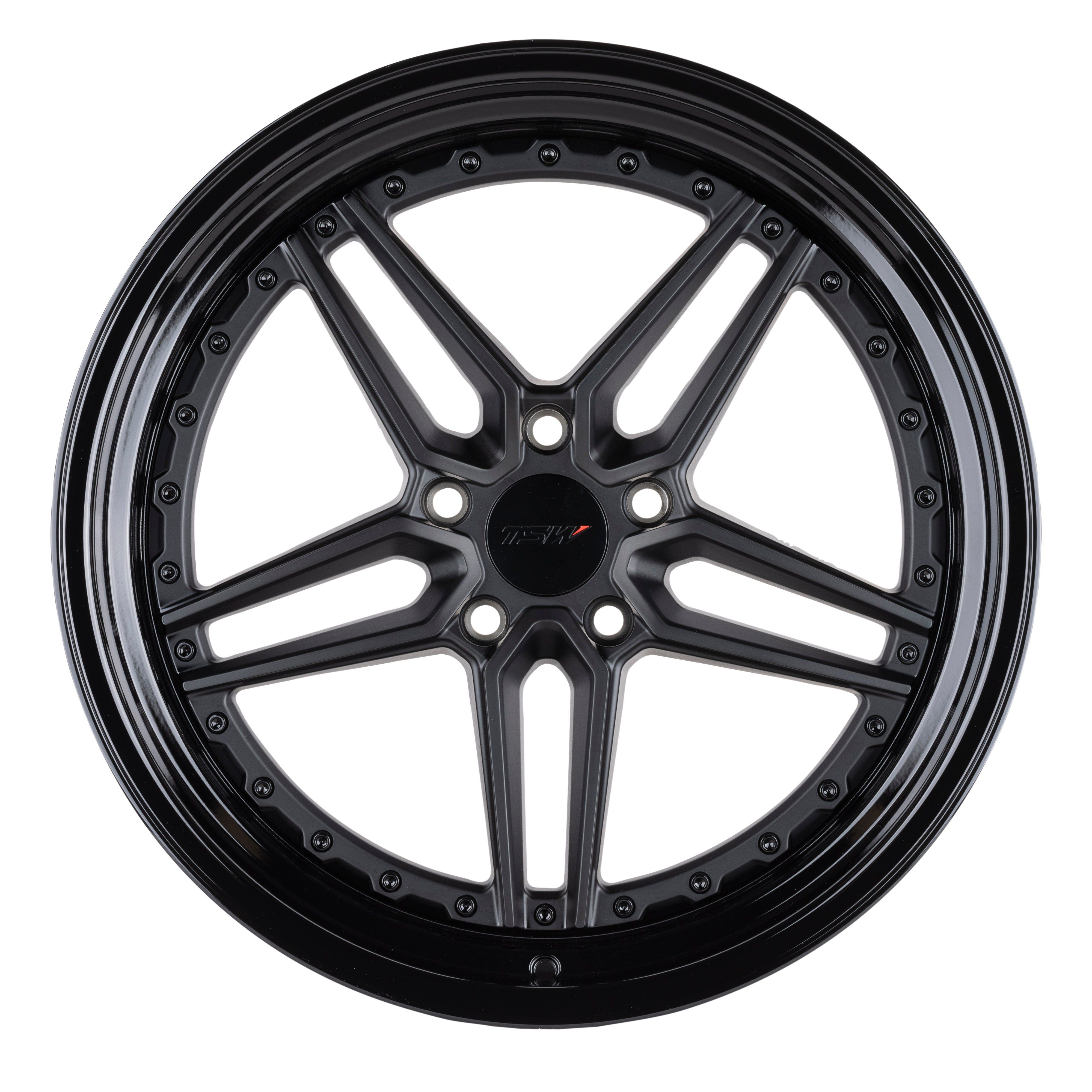 TSW ASCARI 20x10.5 | 5x114.3 | +40 | 76.1mm  - Matte Black w/ Gloss Black Lip - Wheel Haven