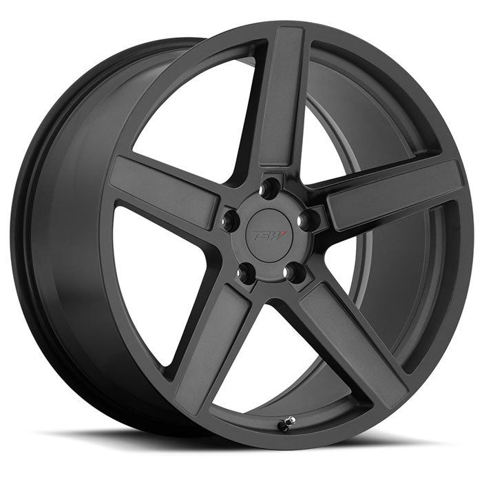 TSW Ascent - 19x8.5 | 5x114.3 | +30 | 76.1mm  - Matte Gunmetal w/ Gloss Black Face - Wheel Haven