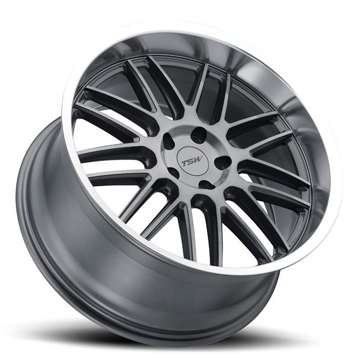 TSW AVALON - 20x10 | 5x114.3 | +40 | 76.1mm  - Gunmetal w/ Brushed Gunmetal Face & Machined Lip - Wheel Haven