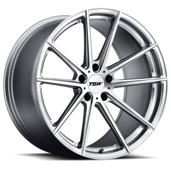 TSW Bathurst - 17x9 | 5x112 | +50 | 72.1mm  - Silver w/ Mirror Cut Face - Wheel Haven