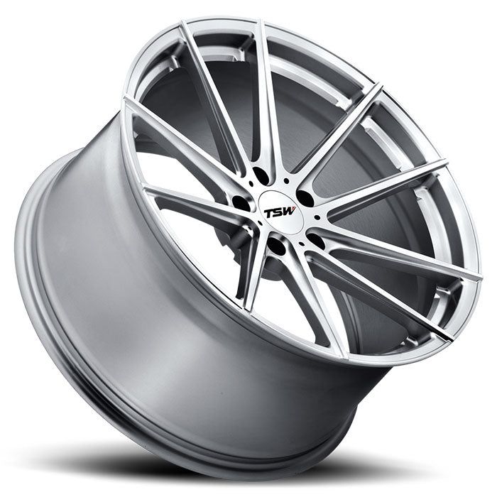 TSW Bathurst - 21x10.5 | 5x120 | +35 | 76.1mm  - Silver w/ Mirror Cut Face - Wheel Haven
