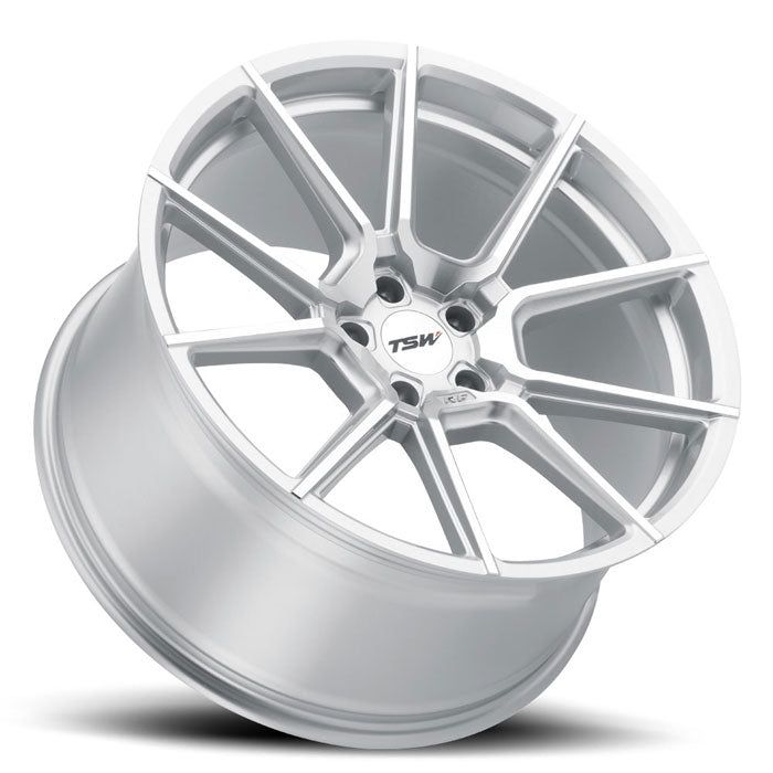 TSW CHRONO - 18x9.5 | 5x114.3 | +29 | 76.1mm  - Silver w/ Mirror Cut Face - Wheel Haven