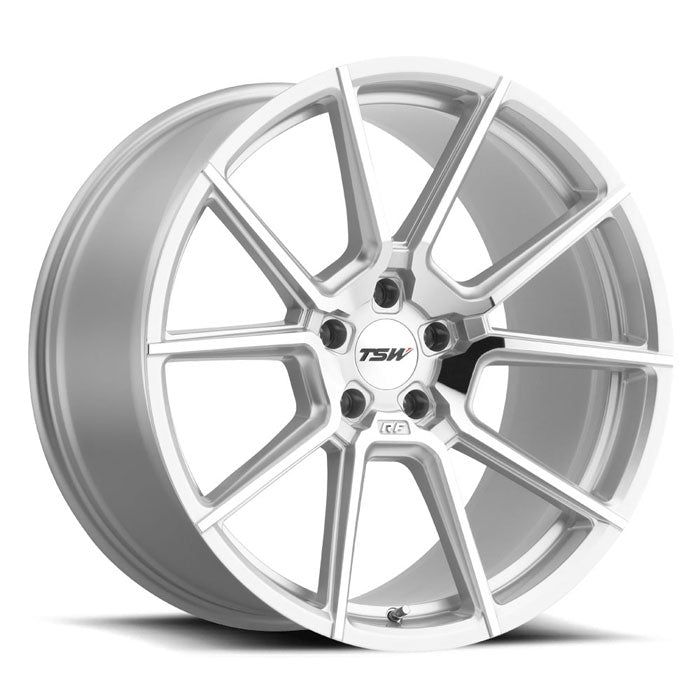 TSW CHRONO - 18x9.5 | 5x120 | +39 | 76.1mm  - Silver w/ Mirror Cut Face - Wheel Haven
