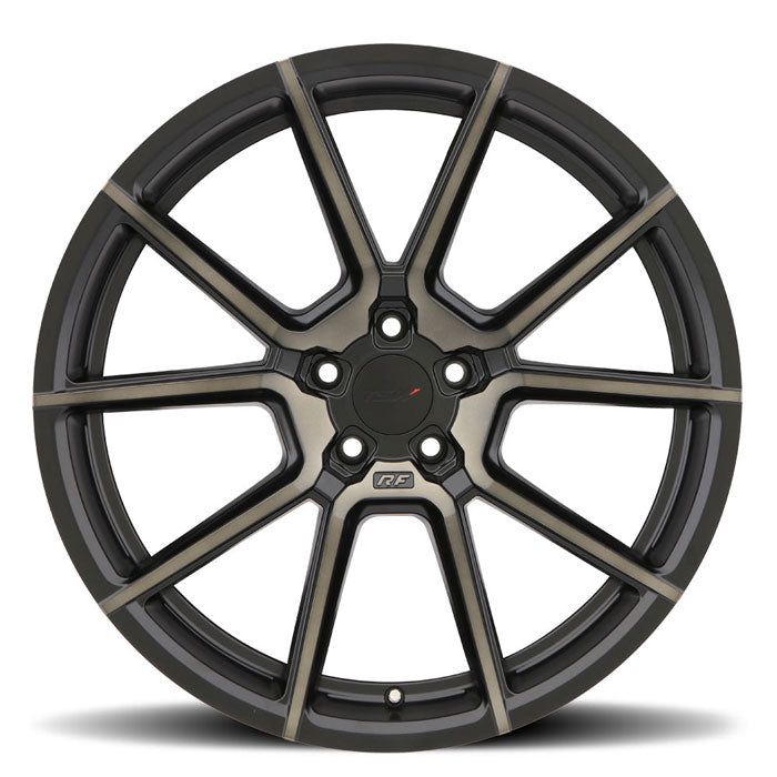 TSW CHRONO - 21x9 | 5x114.3 | +25 | 76.1mm  - Matte Black w/ Machine Face & Dark Tint - Wheel Haven