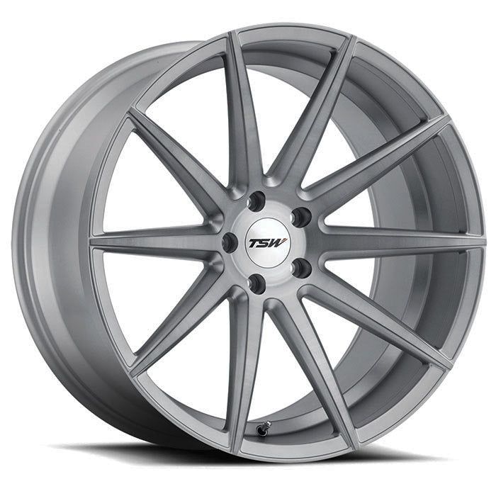TSW CLYPSE - 18x8.5 | 5x120 | +35 | 76.1mm  - Titanium w/ Matte Brushed Face - Wheel Haven
