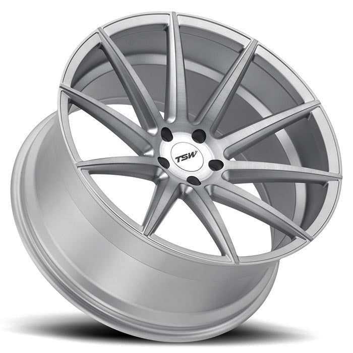 TSW CLYPSE - 18x8.5 | 5x120 | +35 | 76.1mm  - Titanium w/ Matte Brushed Face - Wheel Haven