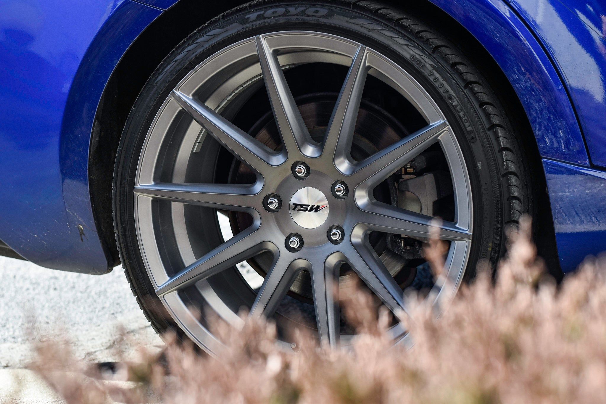 TSW CLYPSE - 18x8.5 | 5x120 | +35 | 76.1mm  - Titanium w/ Matte Brushed Face - Wheel Haven