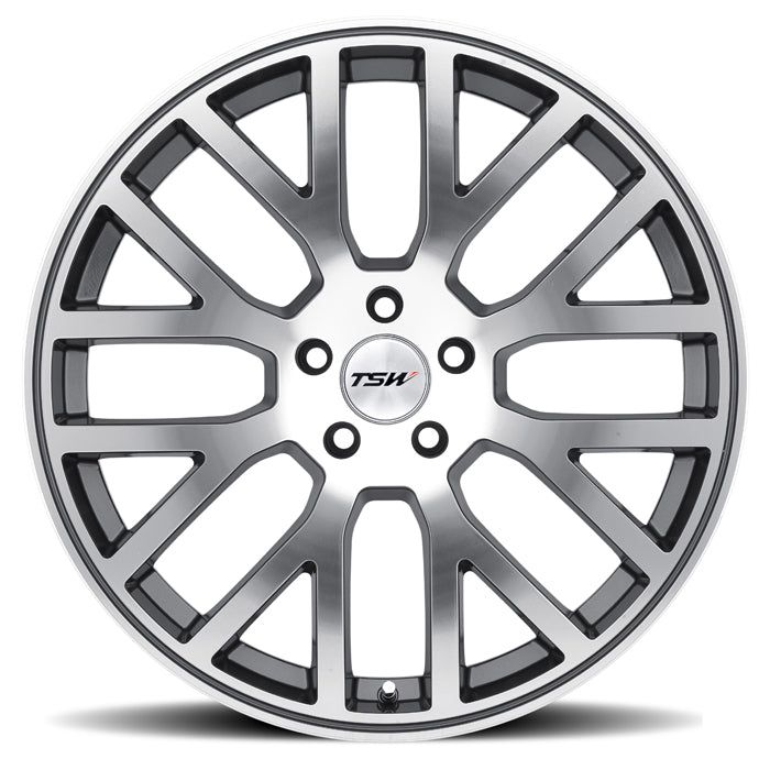 TSW Donington - 18x8 | 5x120 | +20 | 76.1mm - Gunmetal Mirror Cut Face - Wheel Haven