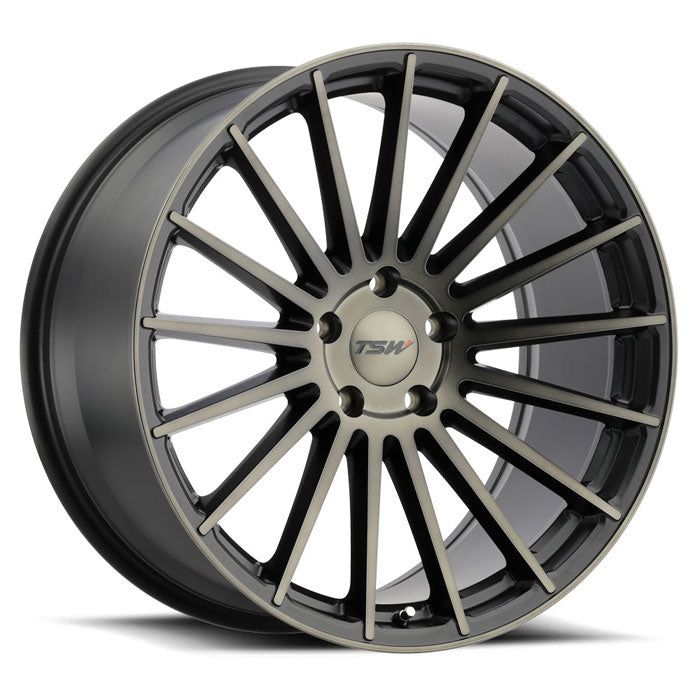 TSW LUCO - 19x9.5 | 5x120 | +40 | 76.1mm  - Matte Black w/ Machine Face & Dark Tint - Wheel Haven