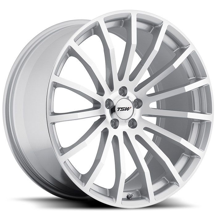 TSW Mallory - 19x8 | 5x112 | +45 | 72.1mm - Silver w/ Mirror Cut Face - Wheel Haven