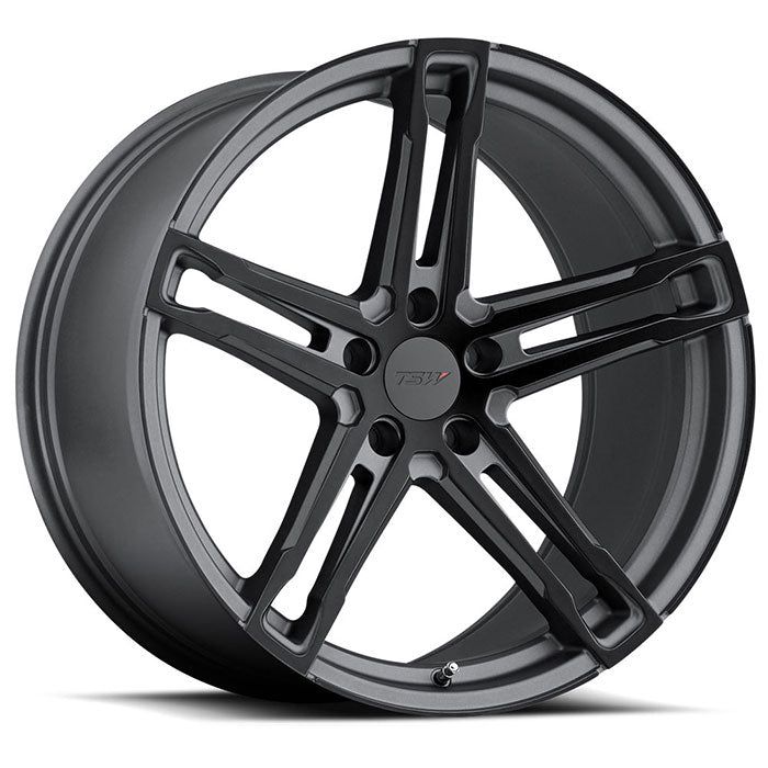 TSW Mechanica - 17x8 | 5x120 | +35 | 76.1mm  - Matte Gunmetal w/ Matte Black Face - Wheel Haven