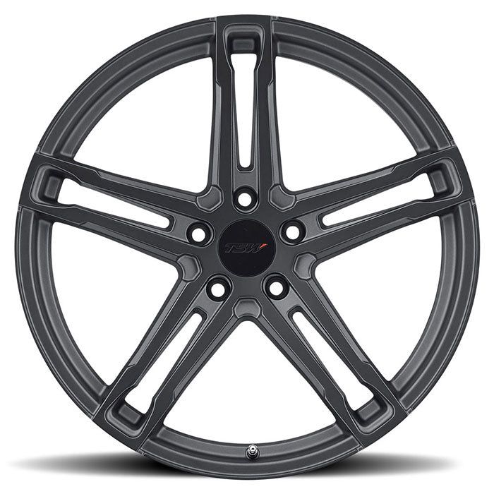 TSW Mechanica - 17x8 | 5x120 | +35 | 76.1mm  - Matte Gunmetal w/ Matte Black Face - Wheel Haven