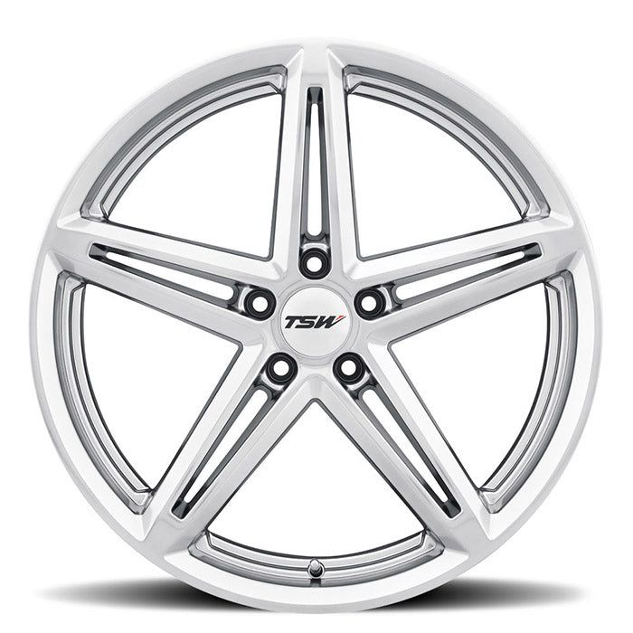 TSW MOLTENO - 20x8.5 | 5x112 | +32 | 66.6mm - Hyper Silver - Wheel Haven