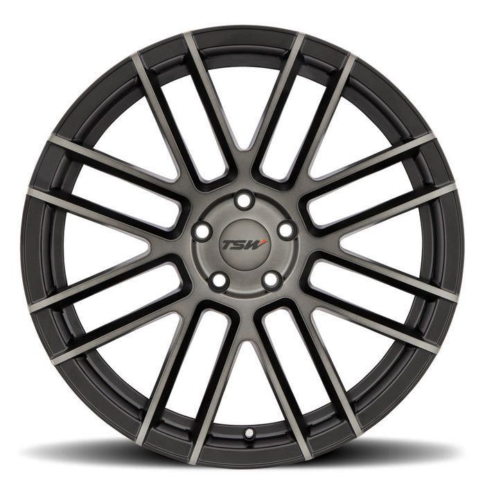 TSW MOSPORT - 20x10 | 5x112 | +40 | 72.1mm  - Matte Black w/ Machine Face & Dark Tint - Wheel Haven