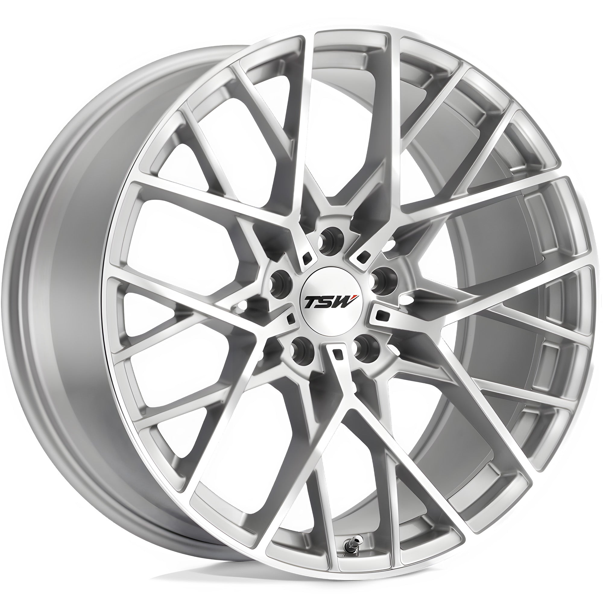 TSW SEBRING - 19x8.5 | 5x112 | +42 | 72.1mm  - Silver w/ mirror Cut Face