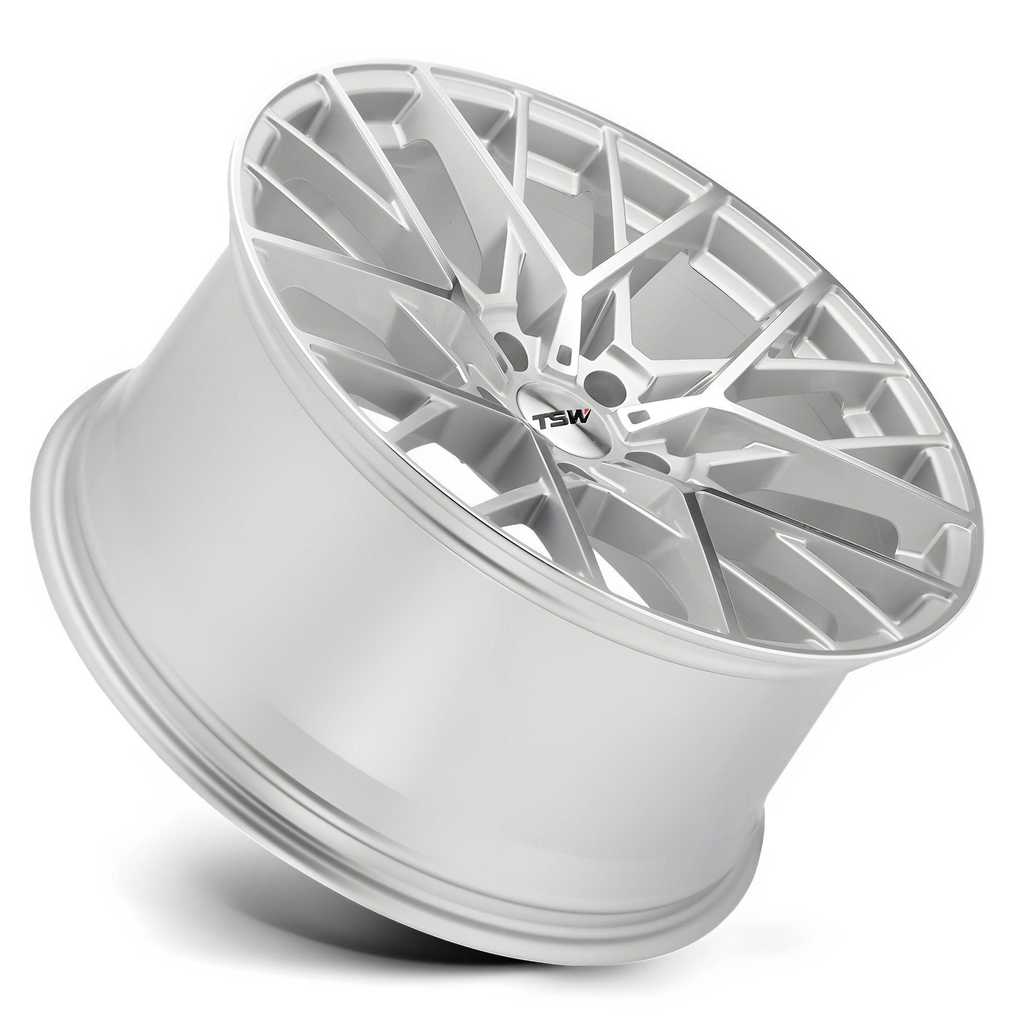 TSW SEBRING - 19x8.5 | 5x112 | +42 | 72.1mm  - Silver w/ mirror Cut Face