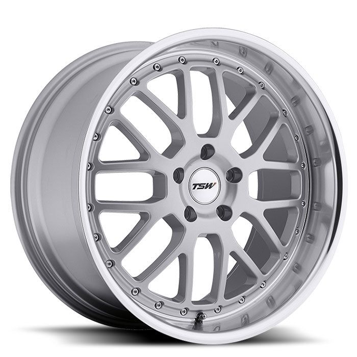 TSW Valencia - 19x8 | 5x114.3 | +40 | 76.1mm - Silver w/ Mirror Cut Lip - Wheel Haven