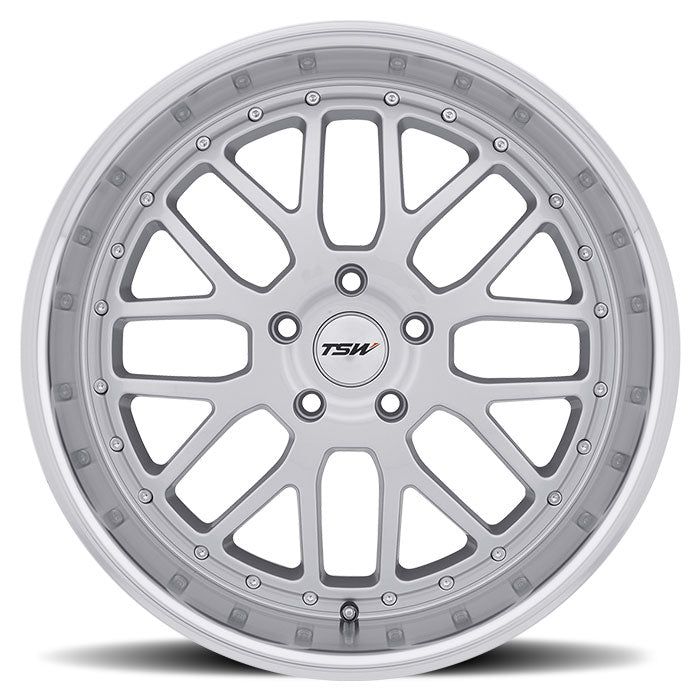 TSW Valencia - 19x8 | 5x114.3 | +40 | 76.1mm - Silver w/ Mirror Cut Lip - Wheel Haven