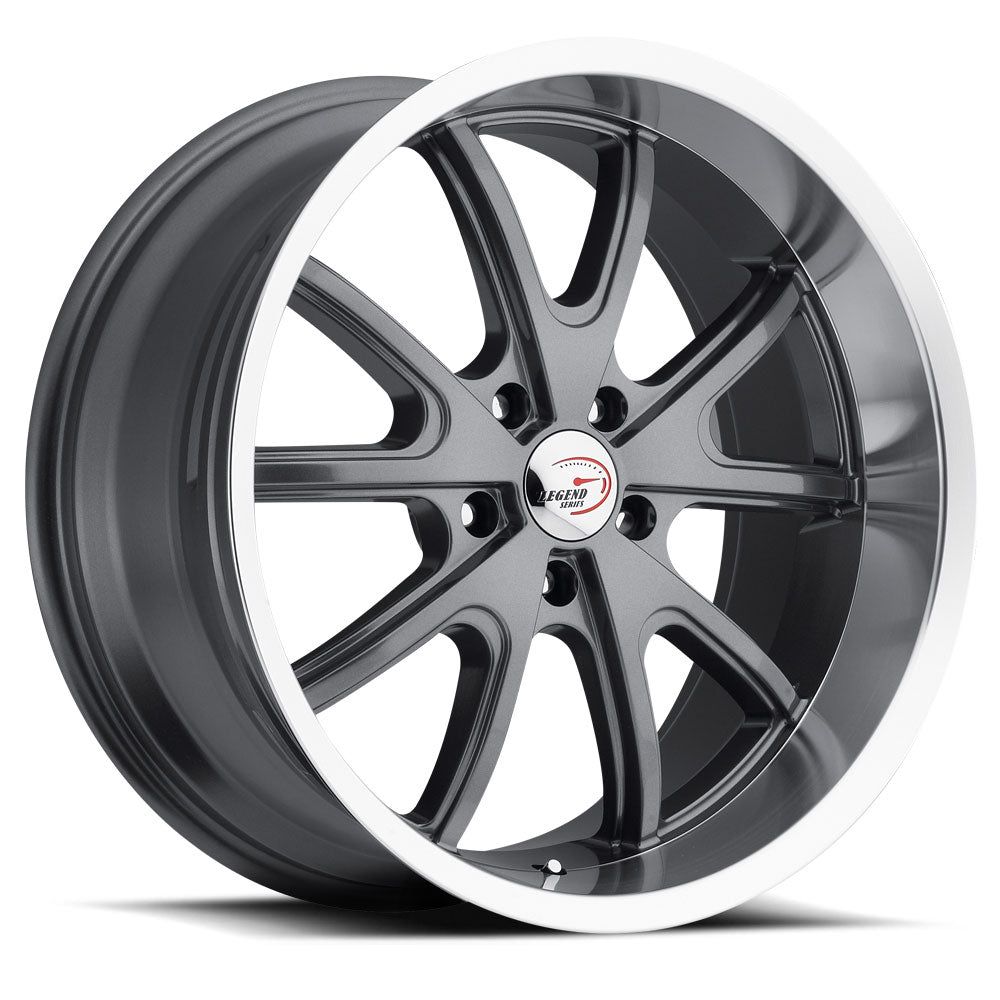 Vision Wheels 143 TORQUE Gunmetal Machined Lip 20x9.5 +38 5x114.3 83.0mm - Wheel Haven