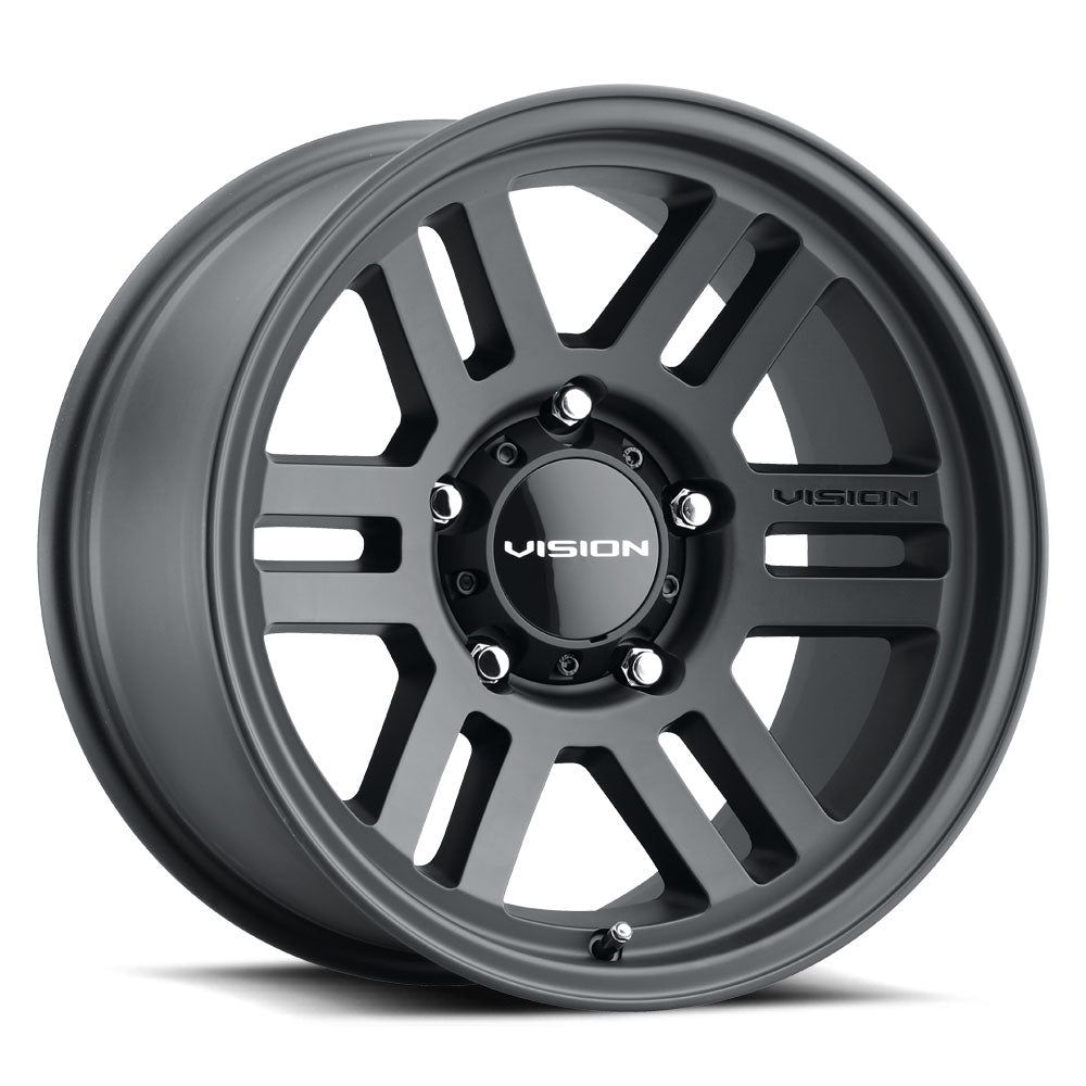 Vision Wheels 355 M2 OVERLAND  Satin Black 15x7.5 -12 5x120.65 73.1mm - Wheel Haven