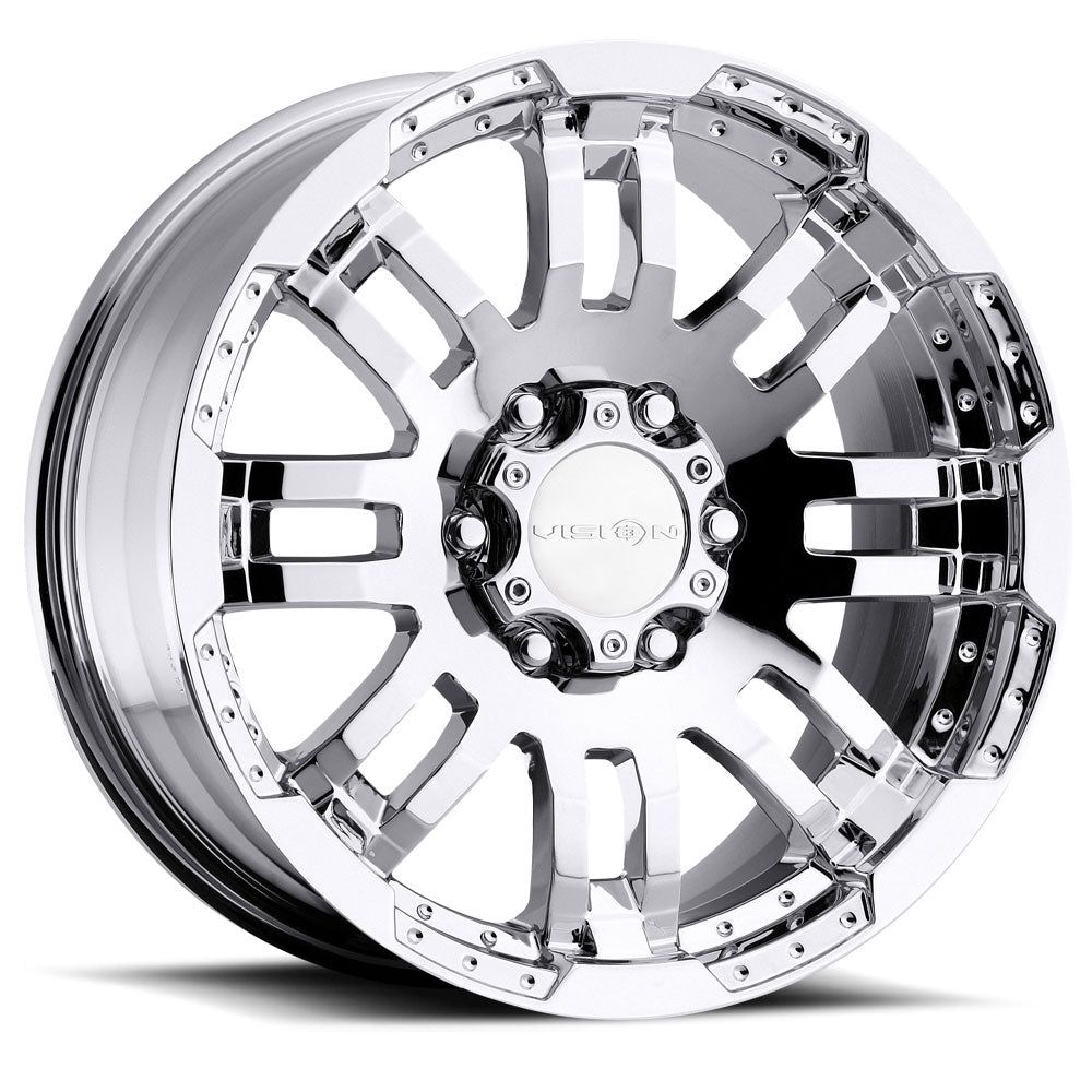 Vision Wheels 375 WARRIOR Chrome 16x6.5 +45 5x130 84.0mm - Wheel Haven