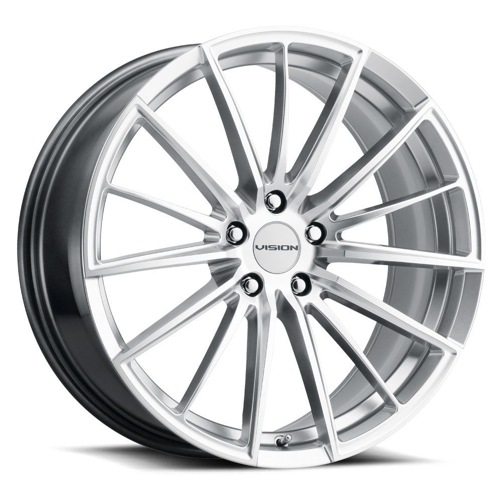 Vision Wheels 473 AXIS  Hyper Silver Machined Face 20x8.5 +35 5x114.3 73.1mm - Wheel Haven
