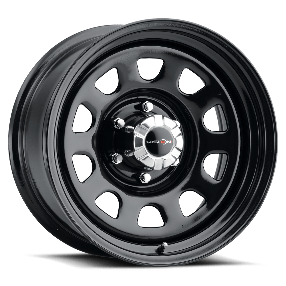 Vision Wheels 84 D WINDOW Gloss Black 16x8 -12 6x139.7 108.0mm - Wheel Haven