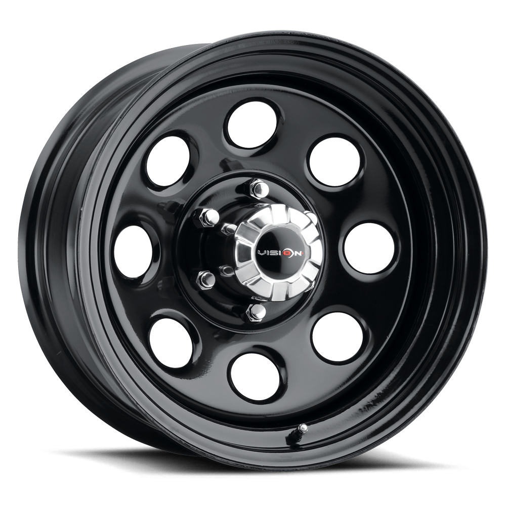 Vision Wheels 85 SOFT EIGHT Gloss Black 17x8 -12 6x139.7 108.0mm - Wheel Haven