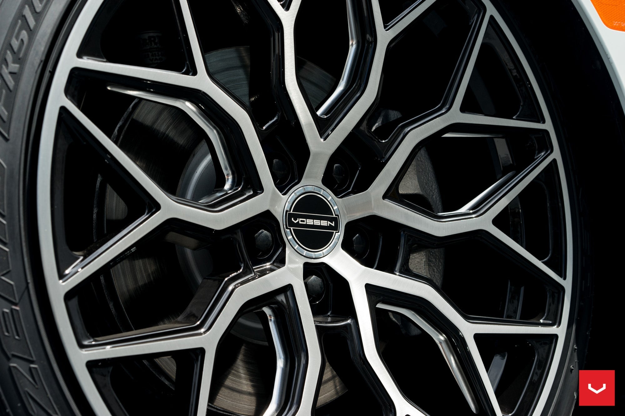 Vossen HF-2 Brushed Gloss Black - 20x10.5 / 5x112 / +30 / 66.56mm DEEP FACE