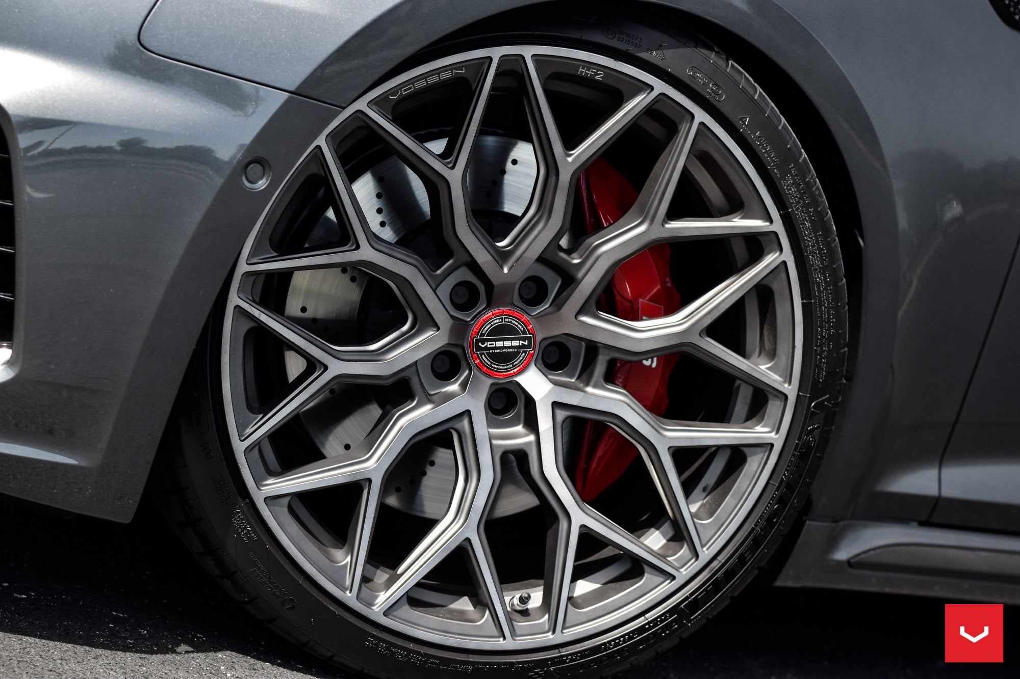 Vossen HF-2 Tinted Matte Gunmetal - 20x10.5 / 5x112 / +45 / 66.56mm