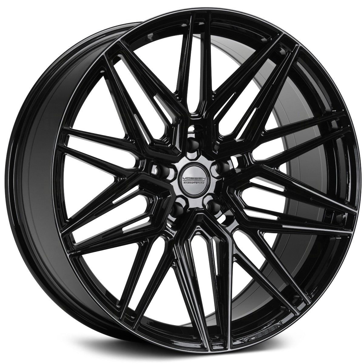 Vossen HF-7 Gloss Black - 22x9 / 5x112 / +32 / 66.56mm