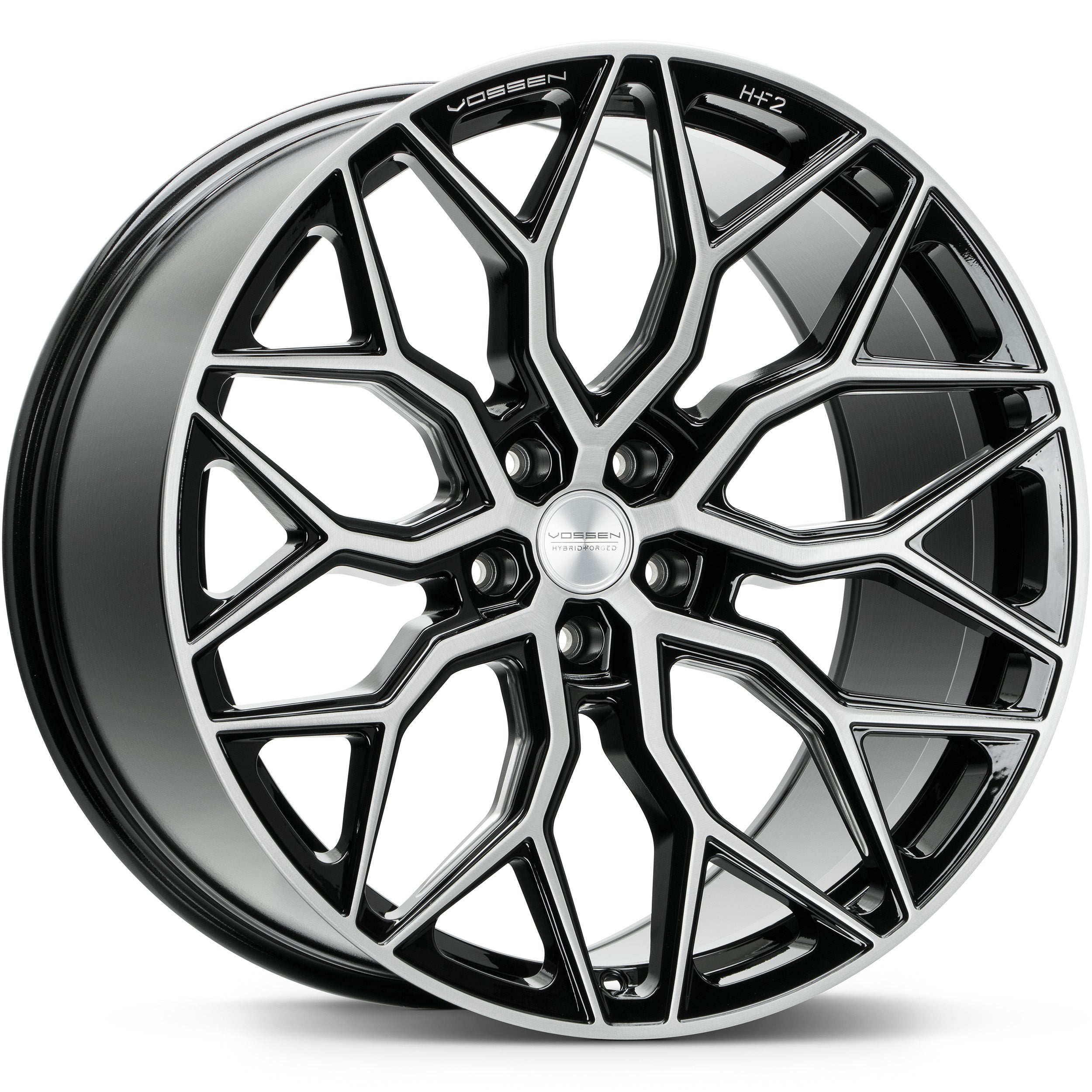 Vossen HF-2 Brushed Gloss Black - 20x9 | +32 | 5x112 | 66.56mm | Flat Face