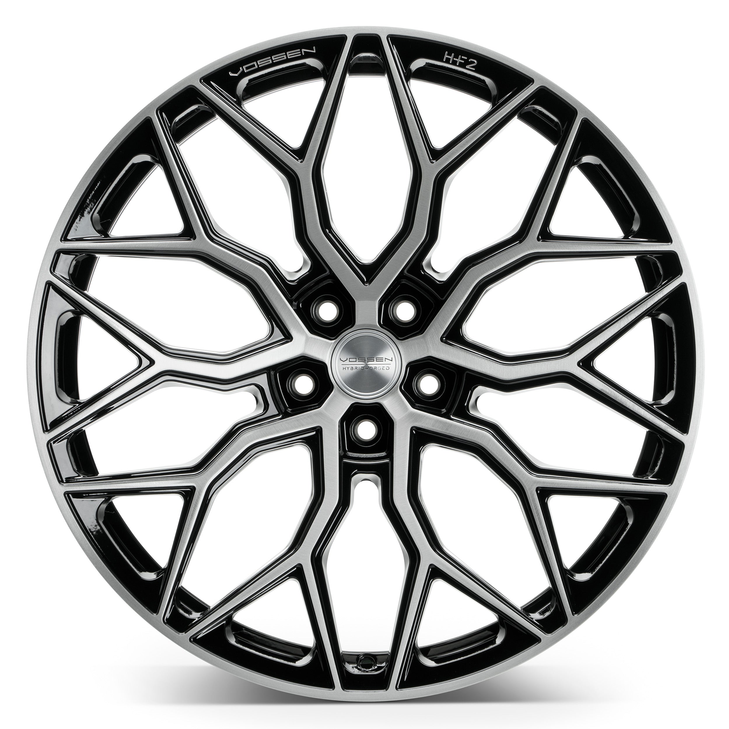 Vossen HF-2 Brushed Gloss Black - 20x9 | +32 | 5x112 | 66.56mm | Flat Face