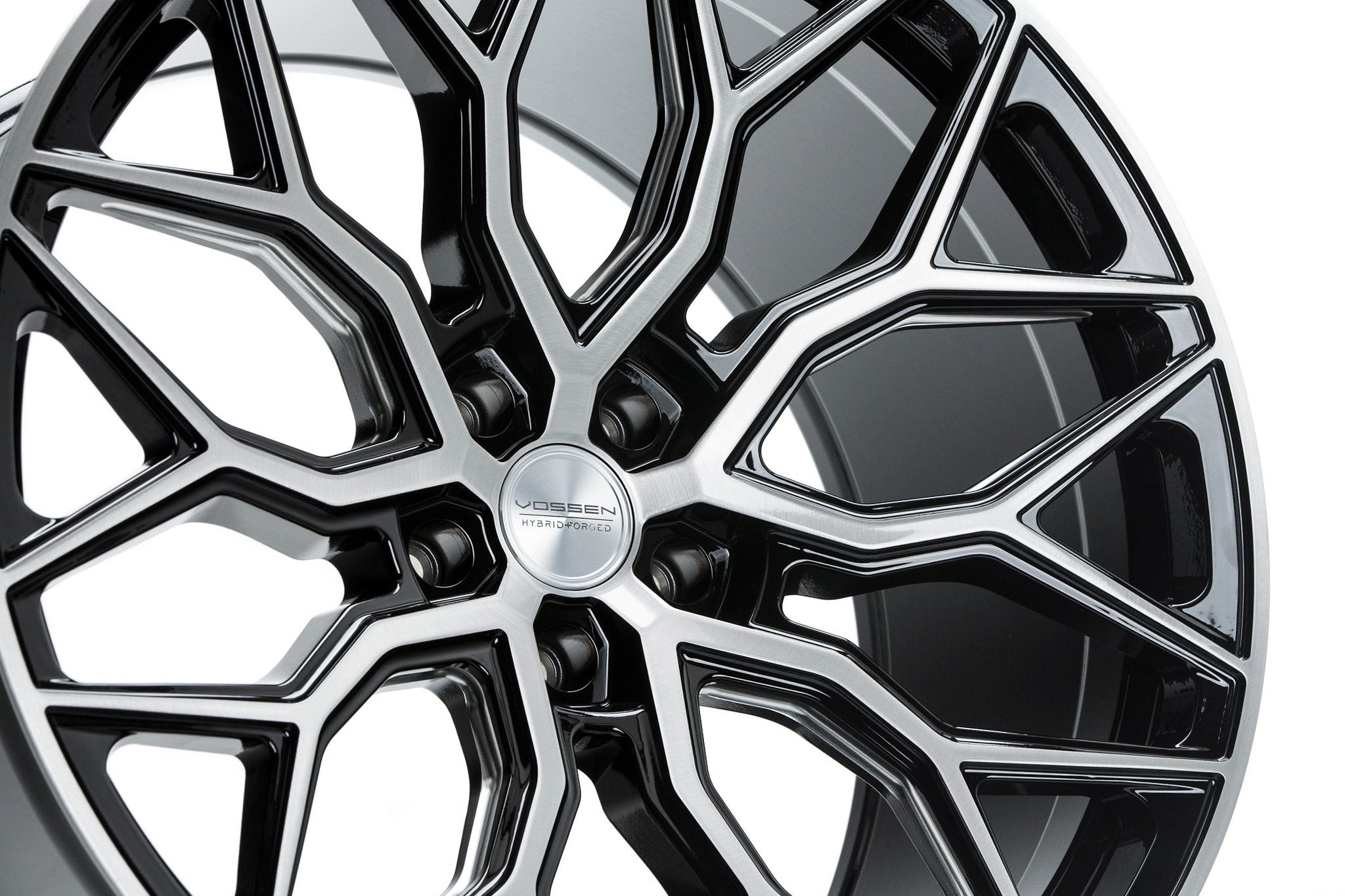 Vossen HF-2 Brushed Gloss Black - 20x10.5 | +30 | 5x112 | 66.56mm | Deep Face