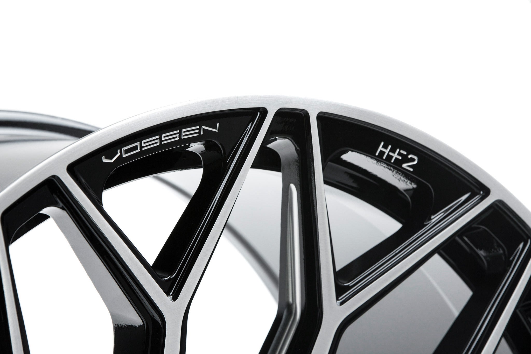 Vossen HF-2 Brushed Gloss Black - 20x10.5 | +30 | 5x112 | 66.56mm | Deep Face