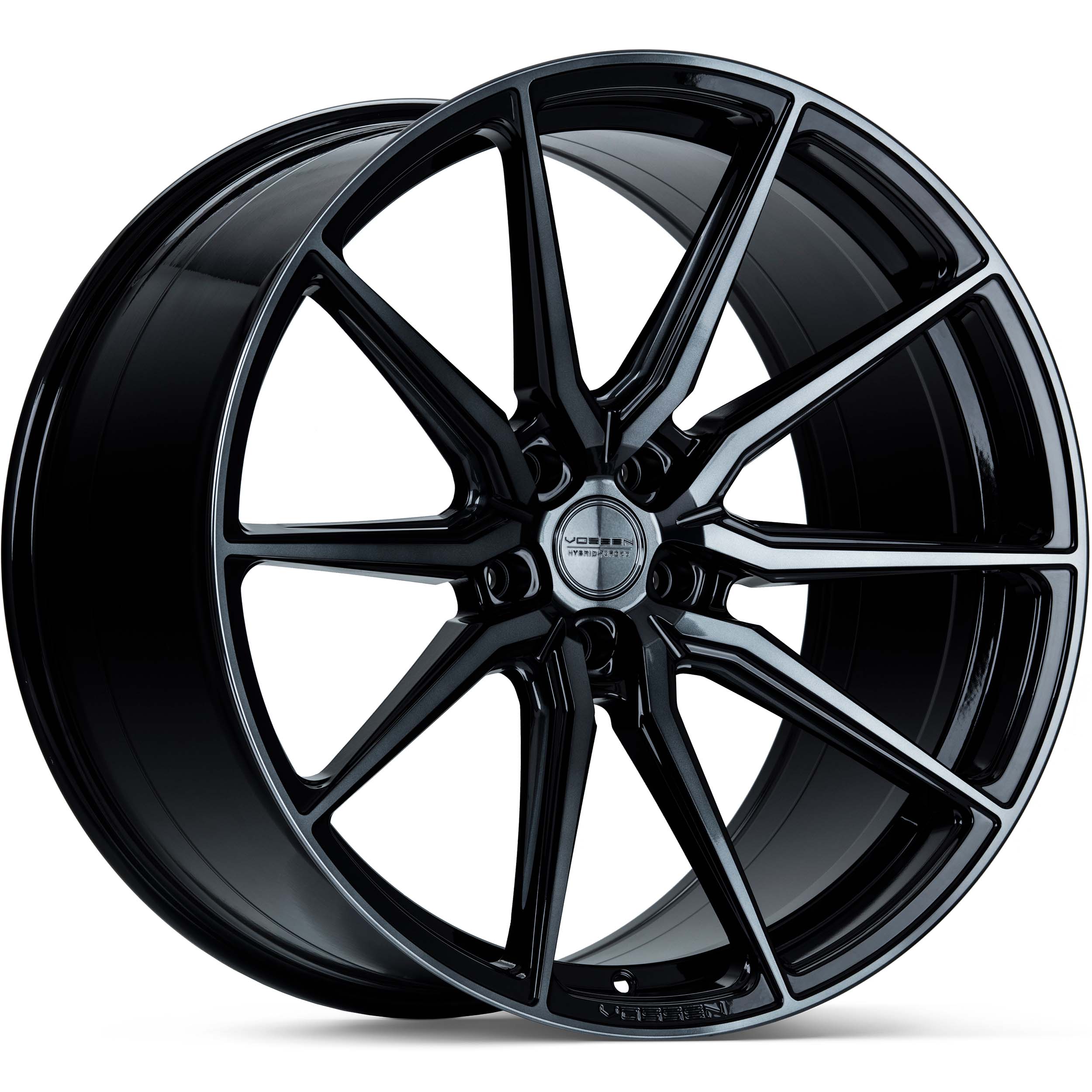 Vossen HF-3 Double Tinted Gloss Black - 22x10.5 | +38 | 5x120 | 72.56mm | Deep Face