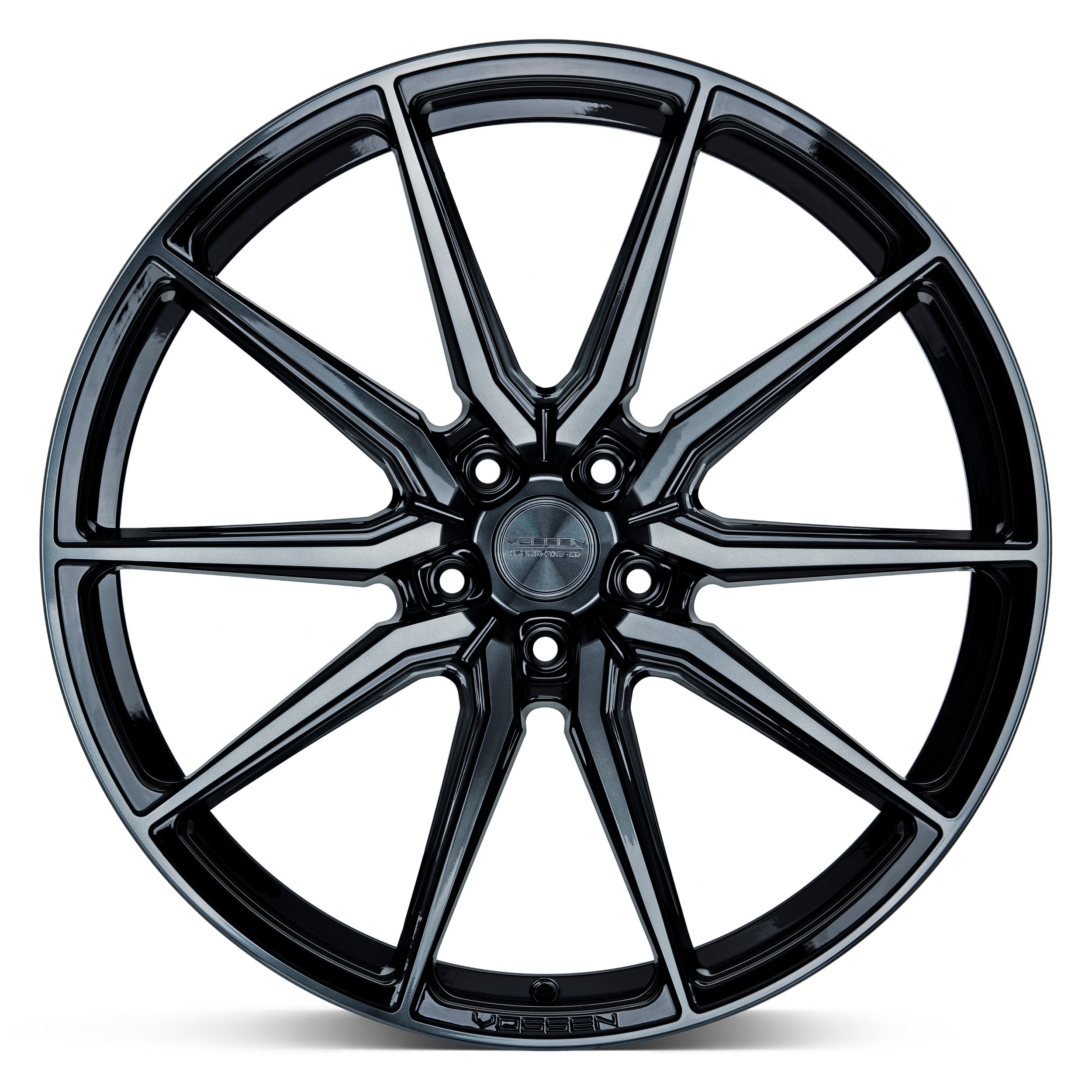 Vossen HF-3 Double Tinted Gloss Black - 22x10.5 | +38 | 5x120 | 72.56mm | Deep Face