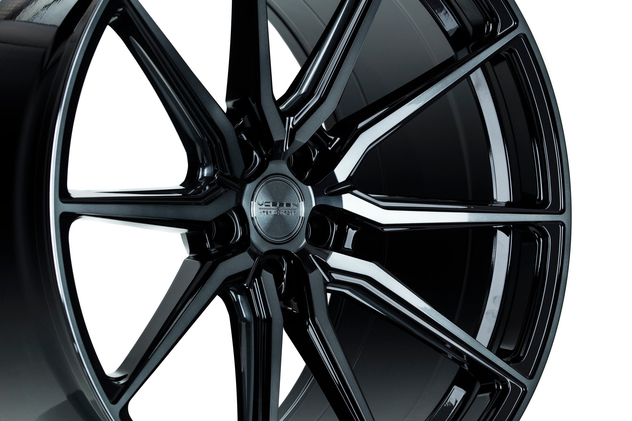 Vossen HF-3 Double Tinted Gloss Black - 22x10.5 | +38 | 5x120 | 72.56mm | Deep Face