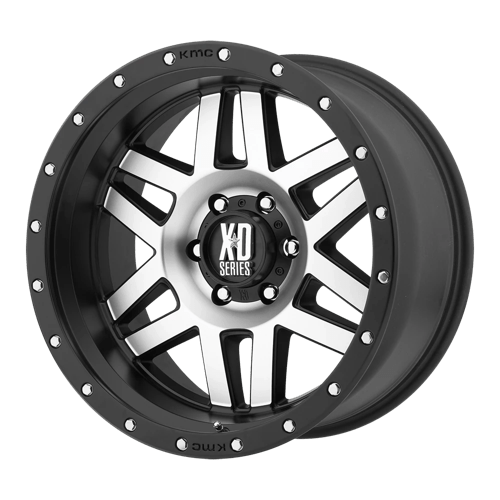 XD Series XD128 MACHETE MACHINED FACE W/ BLACK RING 17x9 -12 5x139.7mm 108.0mm - Wheel Haven