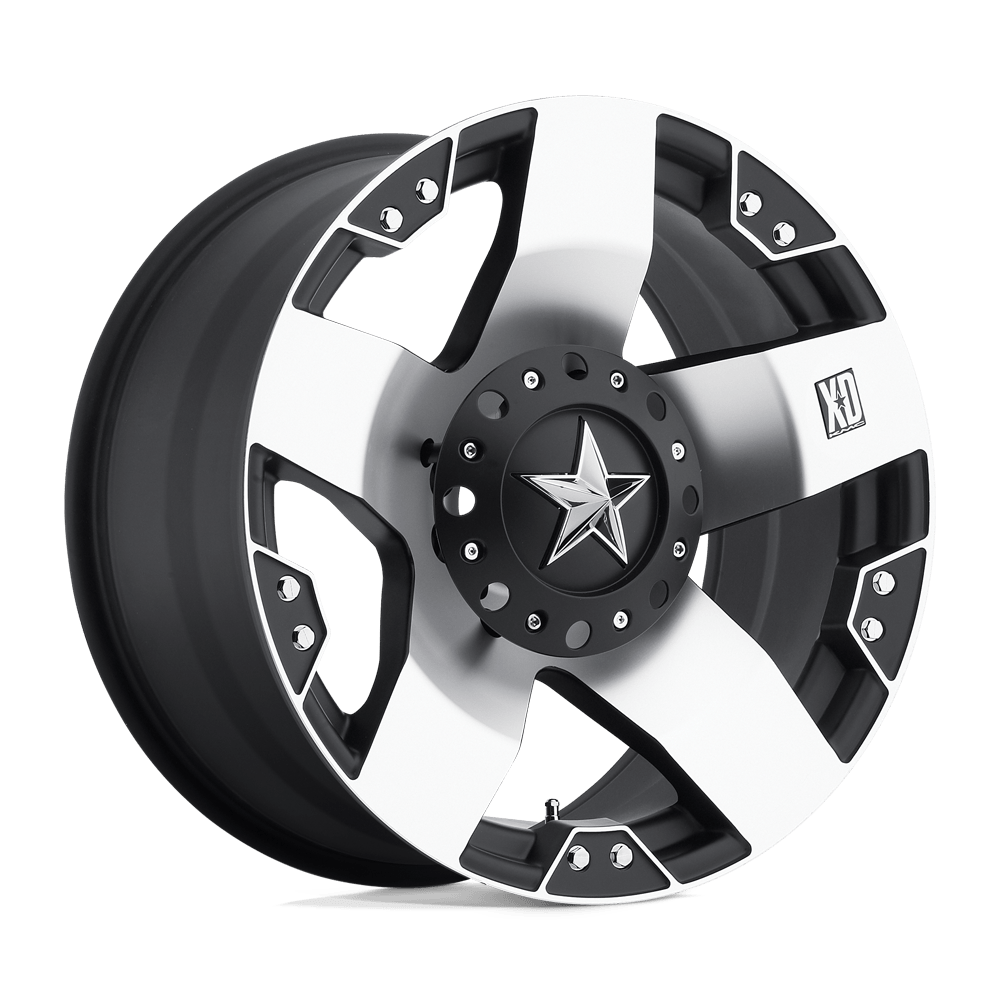 XD Series XD775 ROCKSTAR Machined Face w/ Matte Black Windows - 20x12 | -44 | 6X135 / 6X139.7 | 106.1mm - Wheel Haven