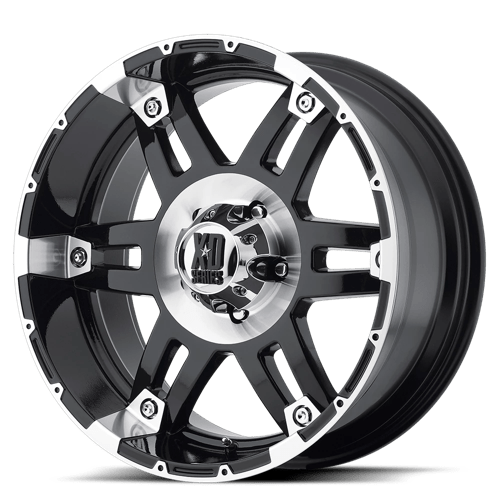 XD Series XD797 SPY GLOSS BLACK MACHINED 17x9 -12 6x139.7mm 106.1mm - Wheel Haven