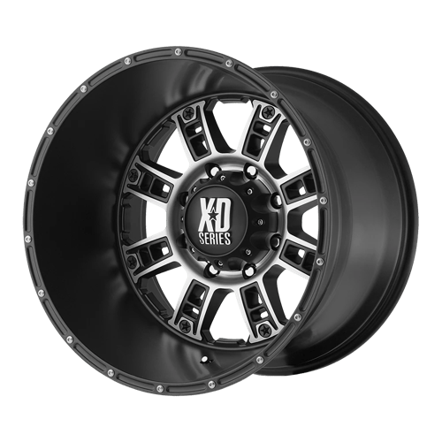 XD Series XD809 RIOT MATTE BLACK MACHINED 20x9 +18 5x127mm 78.1mm - Wheel Haven