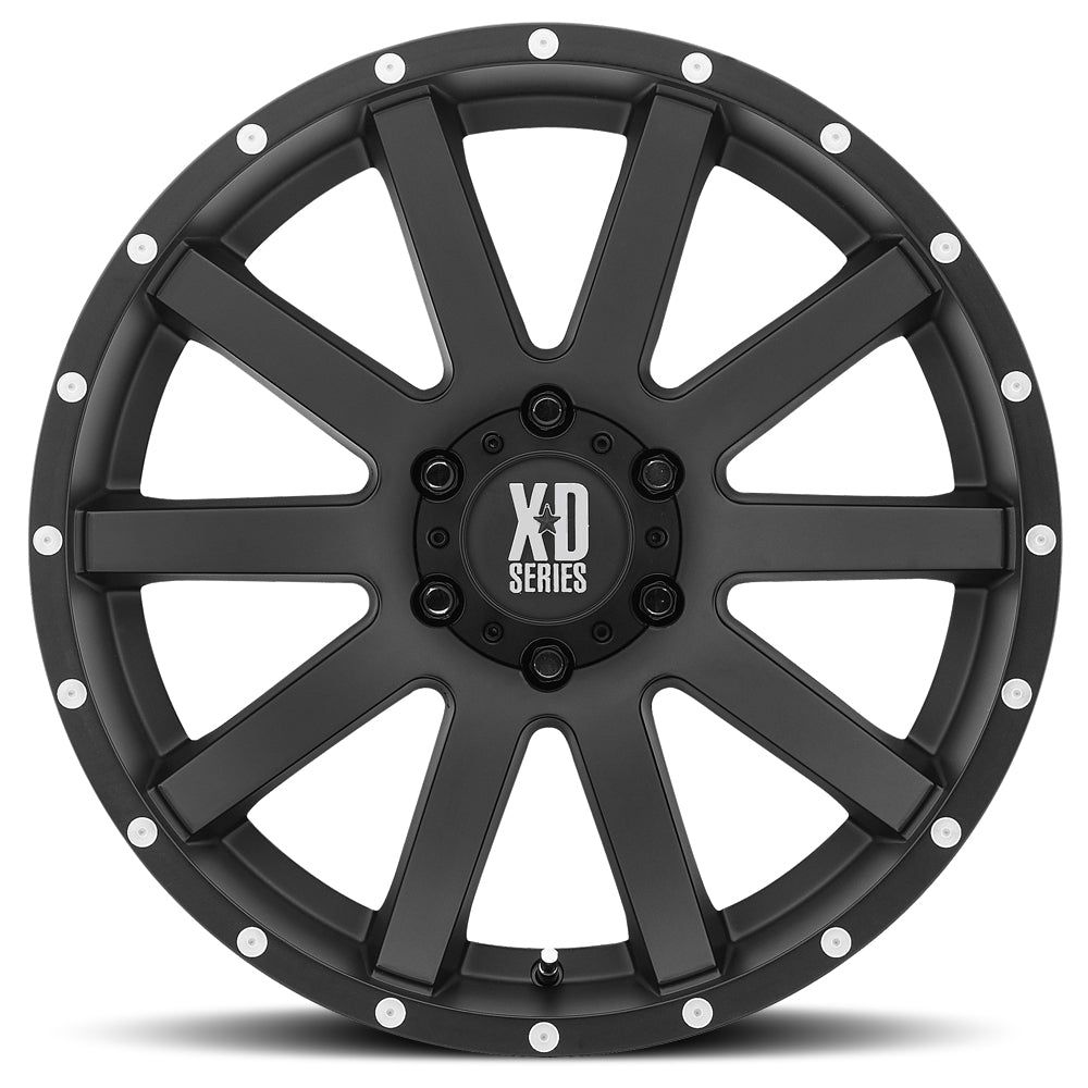 XD Series XD818 HEIST SATIN BLACK 20x12 -44 6x139.7mm 106.1mm - Wheel Haven