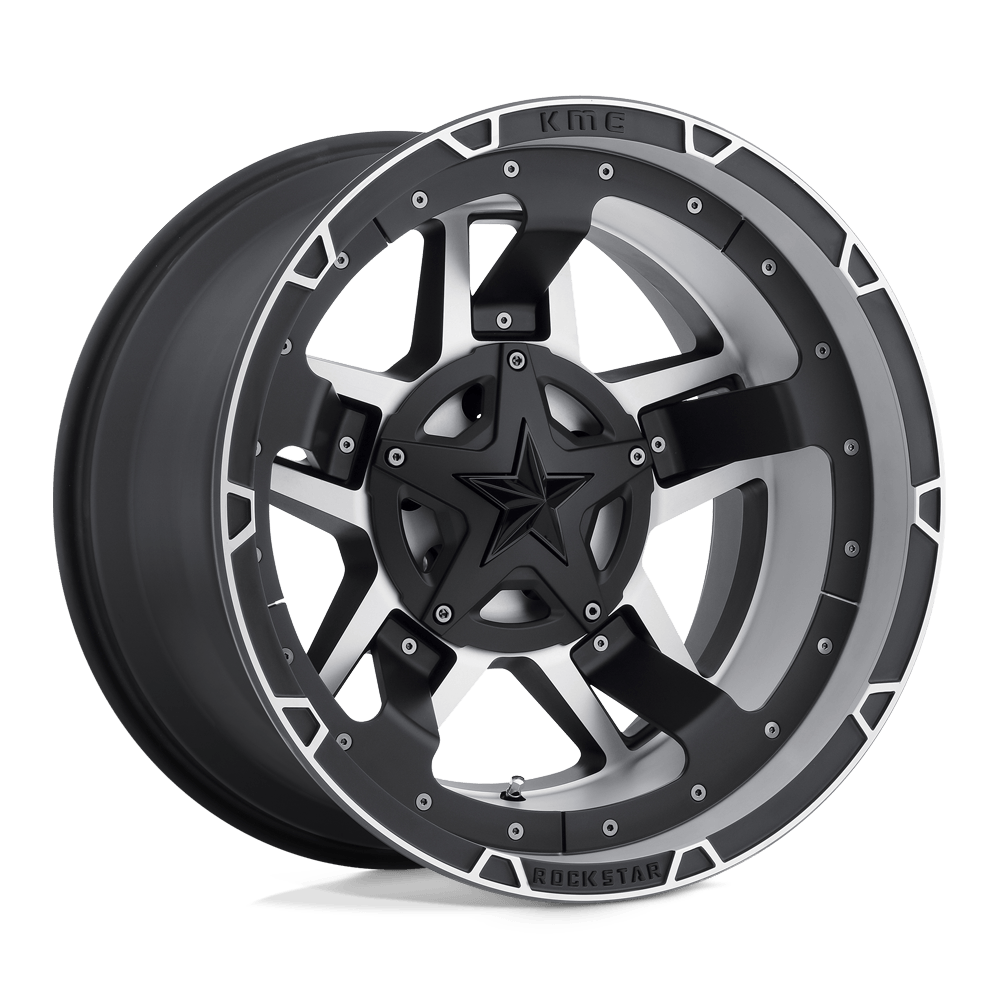 XD Series XD827 ROCKSTAR III Matte Black Machined - 18x9 | +0 | 5X127 / 5X135 | 87.1mm - Wheel Haven