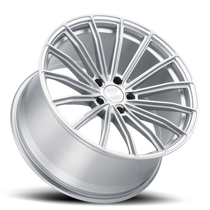 XO Luxury LONDON SILVER W/ BRUSHED FACE 20x10.5 +45 5x120mm 76.1mm - Wheel Haven