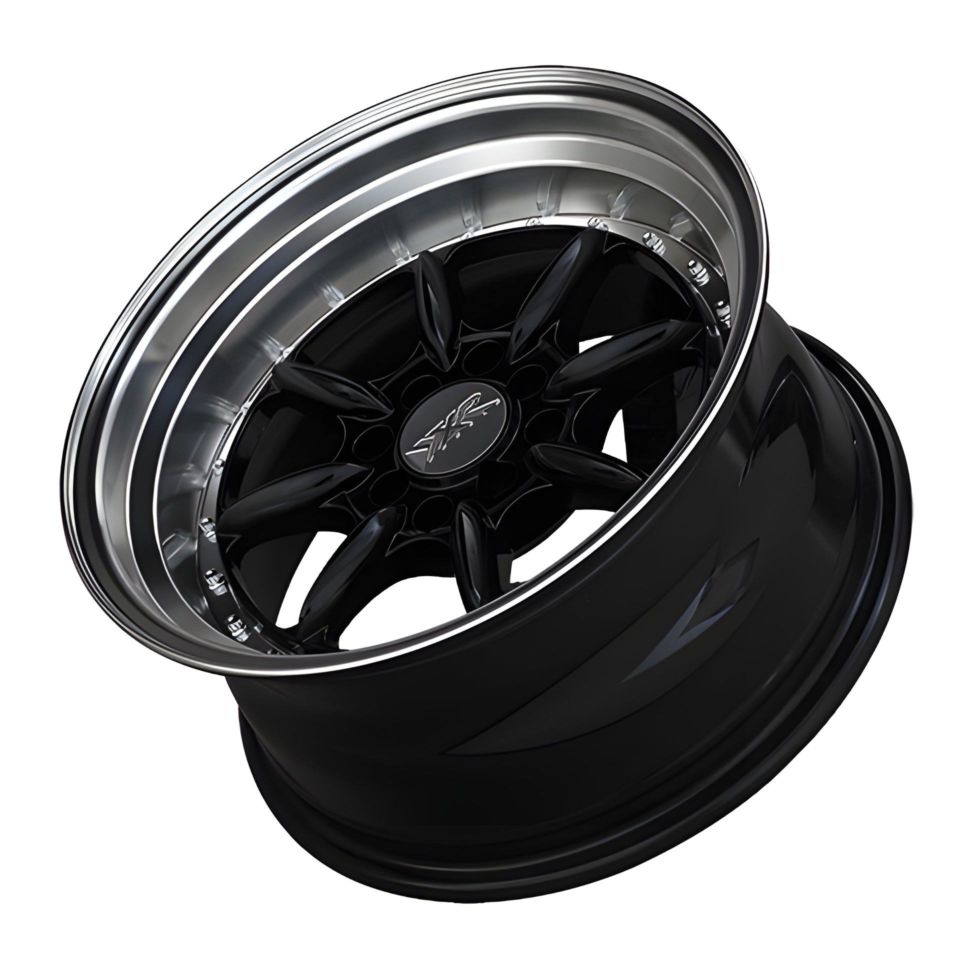 XXR 2.5 Black w/ Machined Lip - 16x8 | +20 | 4x100 / 4x114.3 | 73.1mm