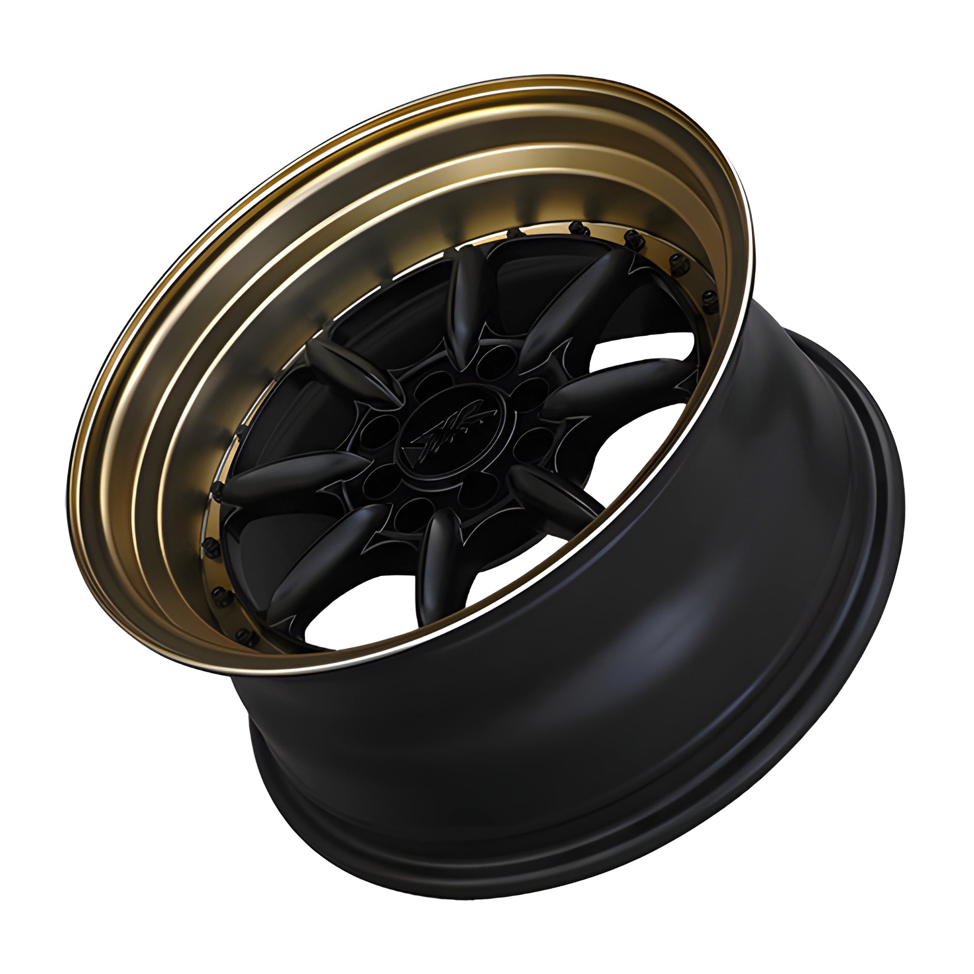 XXR 2.5 Flat Black w/ Bronze Lip - 15x8 | +0 | 4x100 / 4x114.3 | 73.1mm