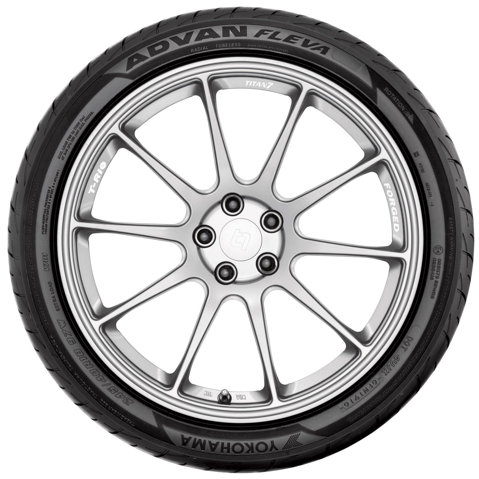 Yokohama ADVAN FLEVA V701 195/45R16 84W - Wheel Haven